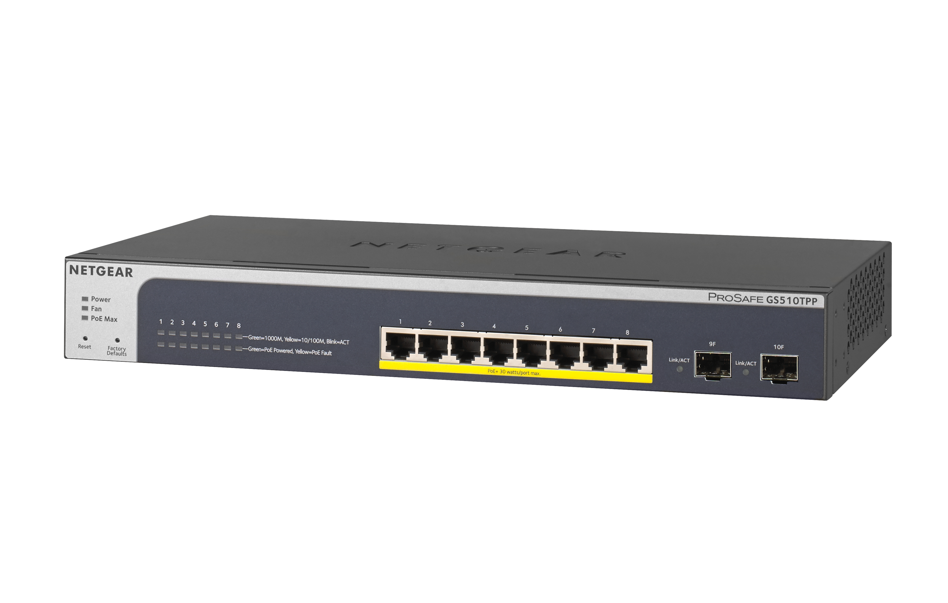 NETGEAR GS510TPP Gestionado L2/L3/L4 Gigabit Ethernet GS510TPP-100EUS