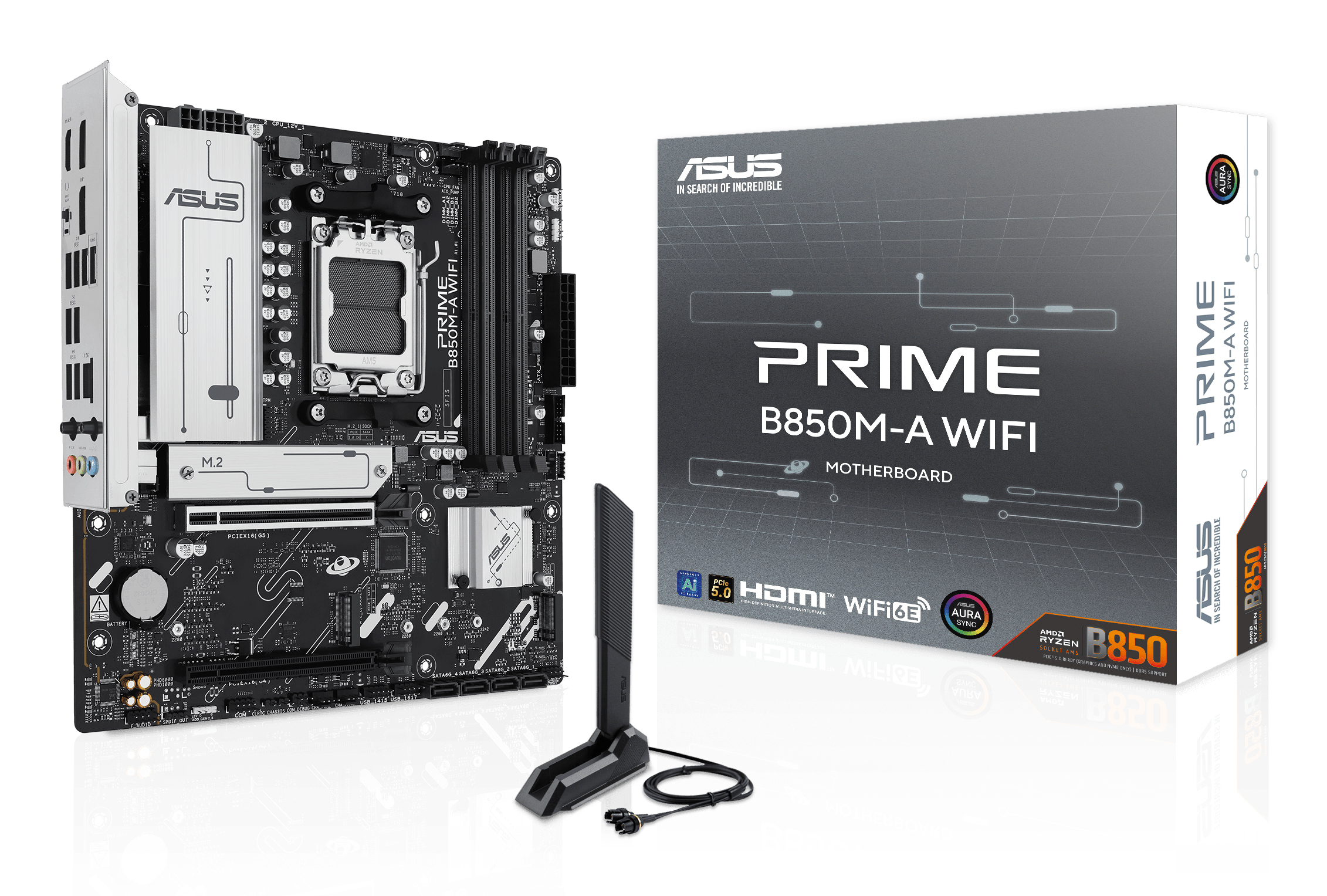 ASUS PRIME B850M-A WIFI AMD B850 Zócalo AM5 micro ATX 90MB1LN0-M0EAY0