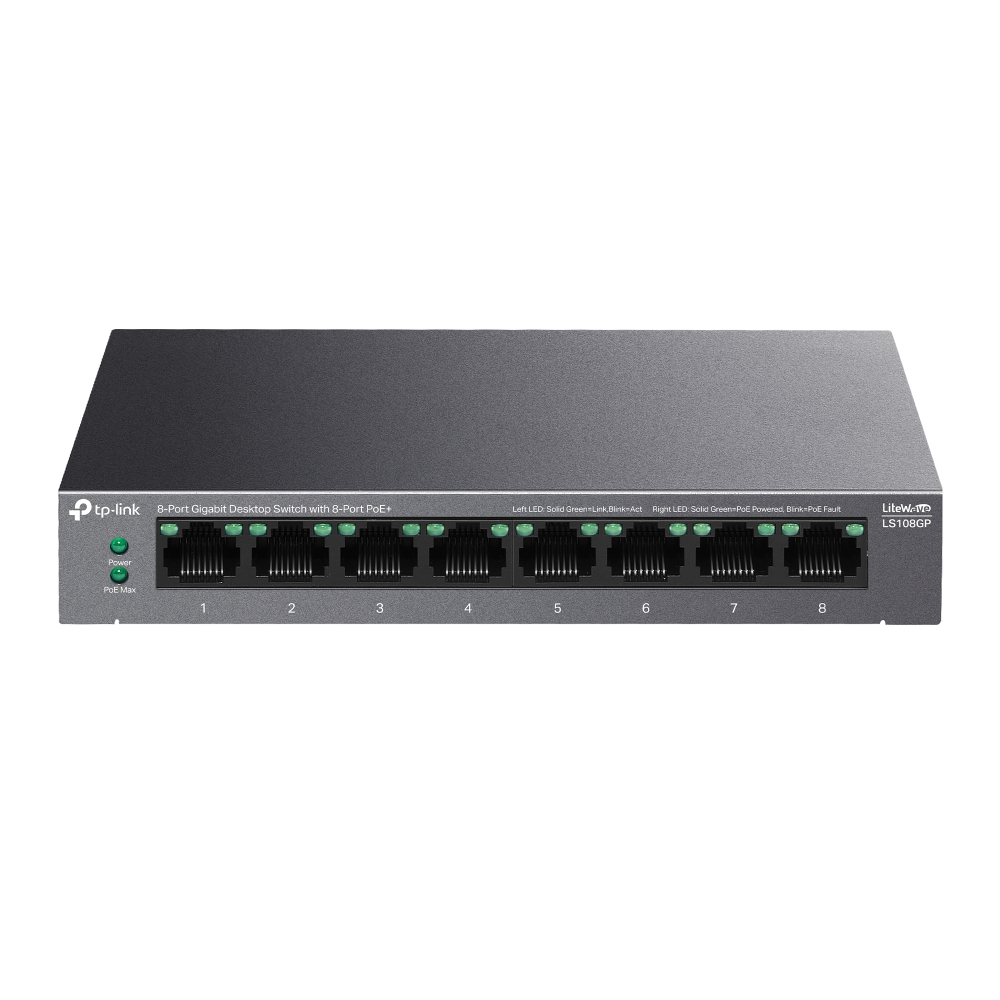 TP-Link LS108GP De Sobremesa 8 Puertos Con PoE+