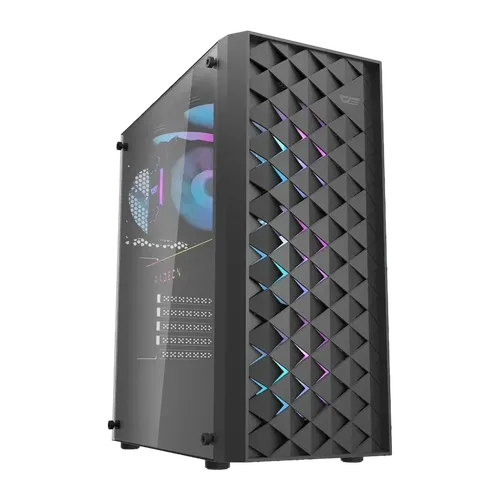 Caja PC Darkflash DK351 Vidrio Templado ATX 4 Ventiladores ARGB Negro