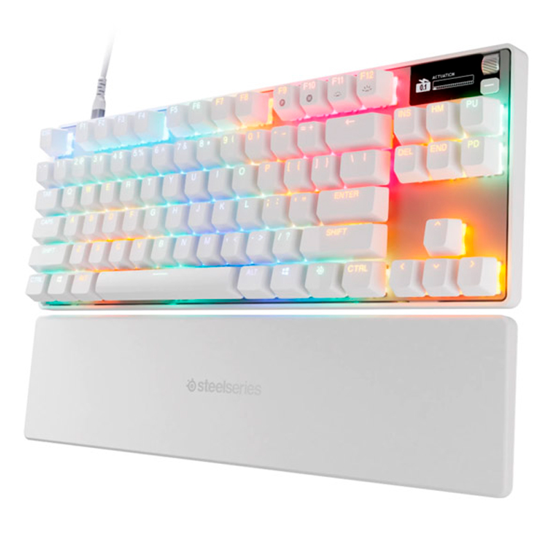 TECLADO STEELSERIES APEX PRO TKL GEN 3 BLANCO (USA) (64898)